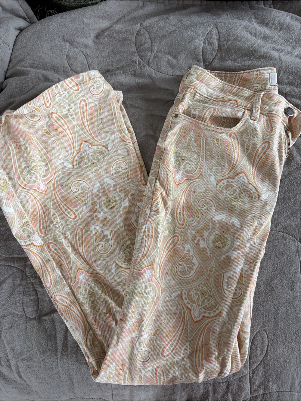 Wrangler flare high rise paisley jeans - Picture 2 of 5